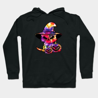 Halloween Pumpkin Cat Hoodie